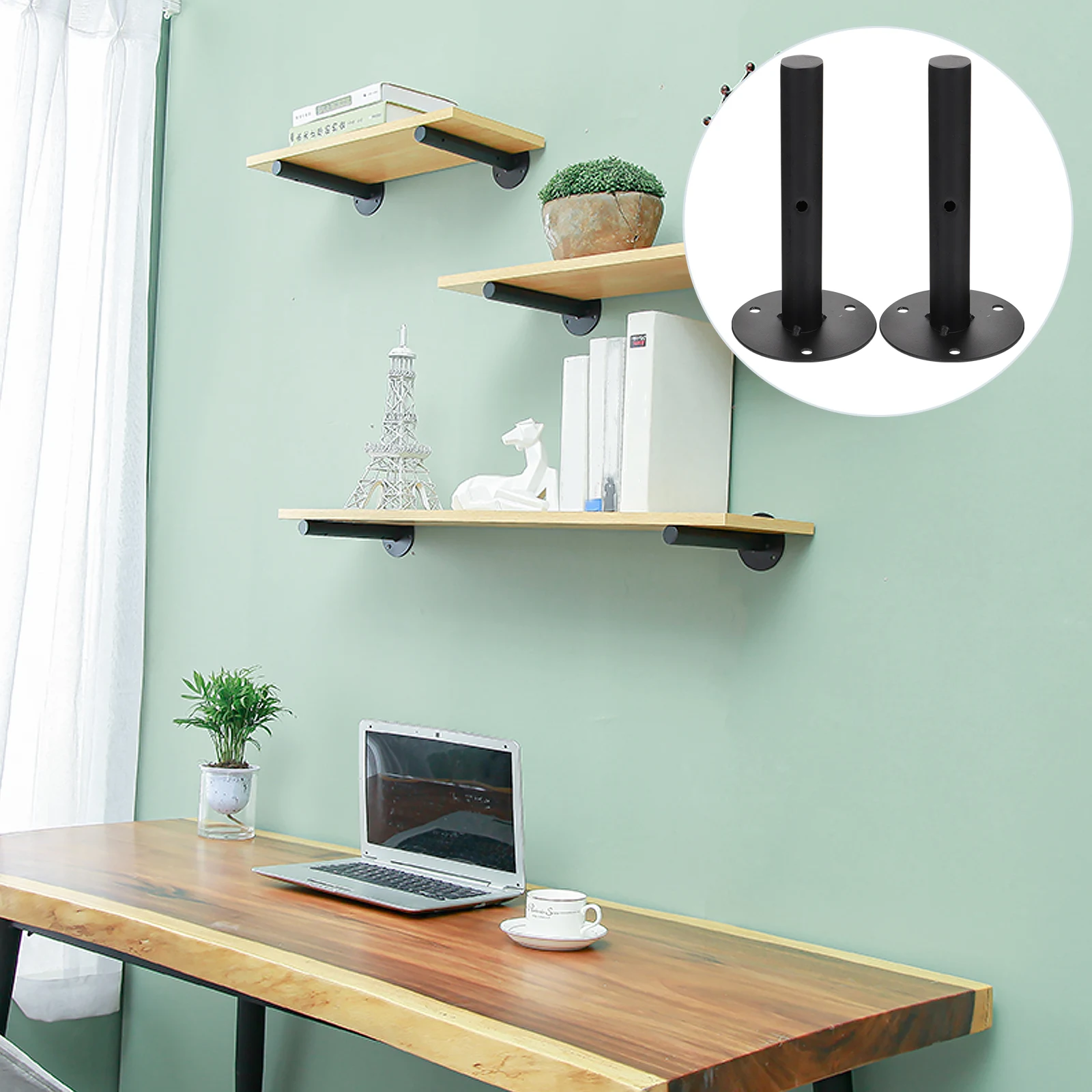 Wall Mounted Shelf Brackets Heavy Duty Iron Pipe Brackets Floating Shelves Modern Decor Home Storage Solution Easy Assembly
Wall Mounted Shelf Brackets Heavy Duty Iron Pipe Brackets Floating Shelves Modern Decor Home Storage Solution Easy Assembly