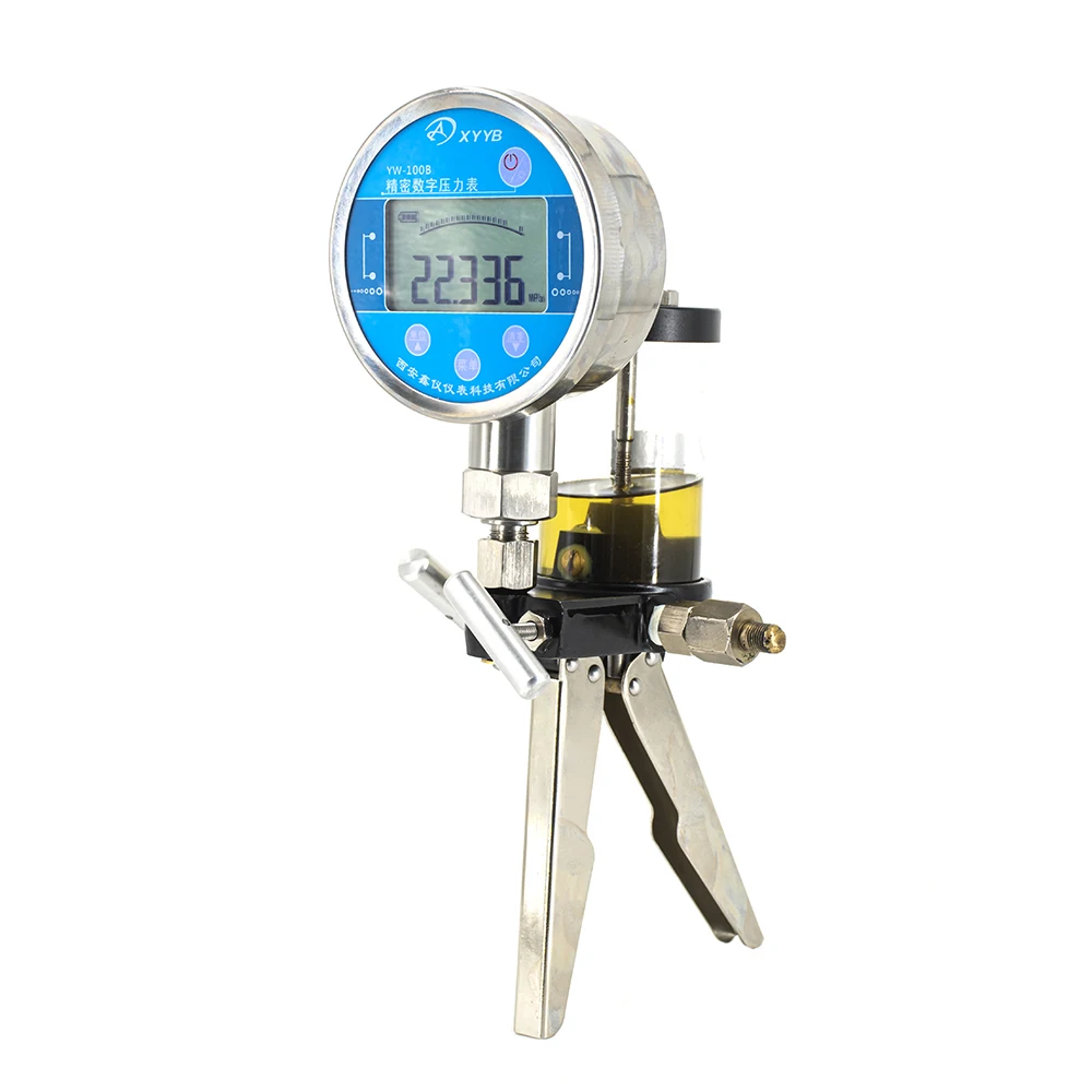 Handheld Hydraulic Pressure Calibrator Portable Stainless Steel Pressure Calibration Pump
Handheld Hydraulic Pressure Calibrator Portable Stainless Steel Pressure Calibration Pump
