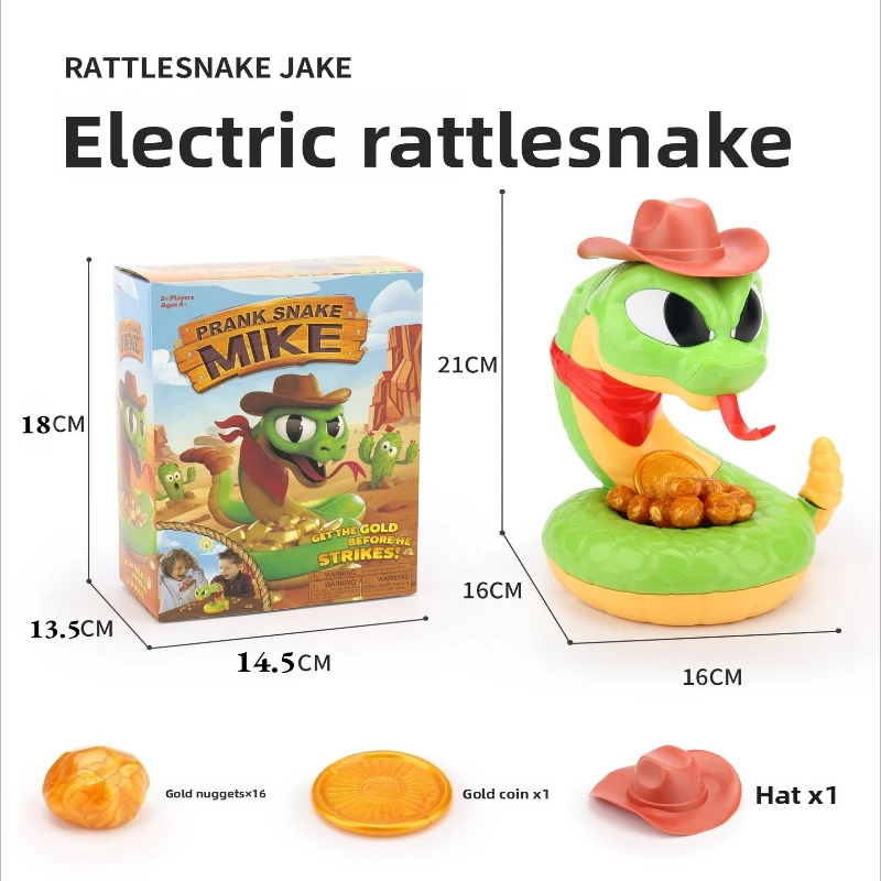 HOT Scary Rattlesnake Interactive Parody Game Trick Toy Cartoon Electric Fun Decompression Party Tabletop Game Gift
HOT Scary Rattlesnake Interactive Parody Game Trick Toy Cartoon Electric Fun Decompression Party Tabletop Game Gift