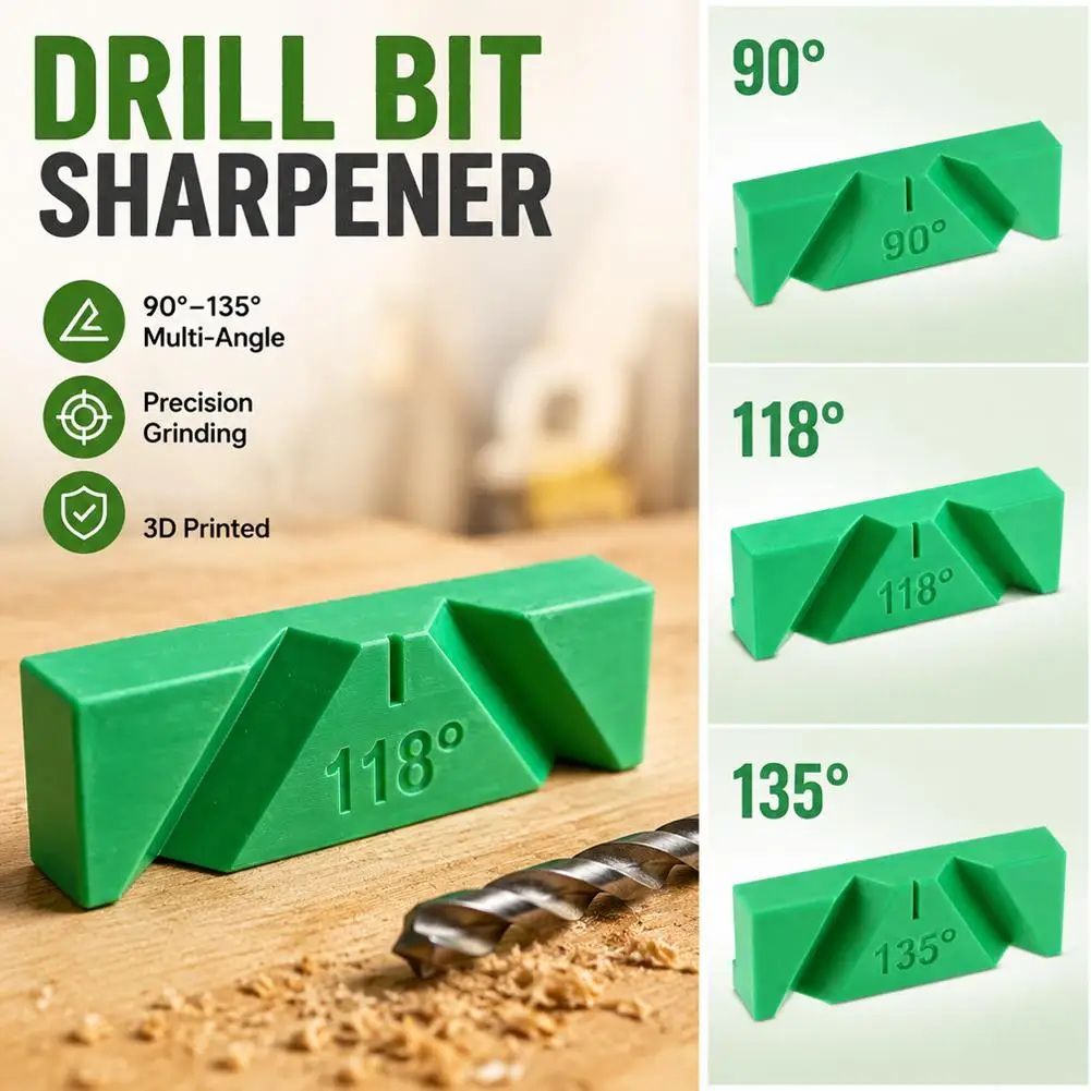 Drill Bit Compact Grinding Sharpener 90/118/135 Degree Precision Grinding Tool For Metalworkers Woodworkers
Drill Bit Compact Grinding Sharpener 90/118/135 Degree Precision Grinding Tool For Metalworkers Woodworkers
