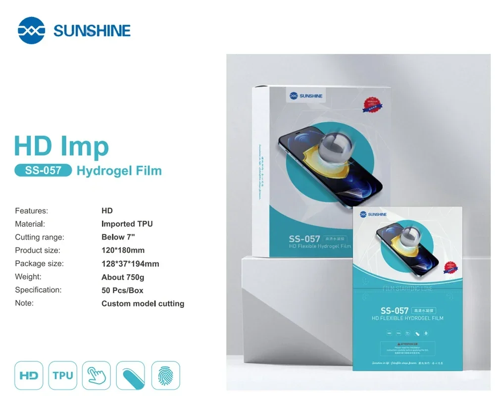 Sunshine SS-057/057B/057E/057S/057R/057A/057H/057HB/057HE/057U/057R+ Hydrogel Film for mobile phone front/rear Glass Protective
Sunshine SS-057/057B/057E/057S/057R/057A/057H/057HB/057HE/057U/057R+ Hydrogel Film for mobile phone front/rear Glass Protective