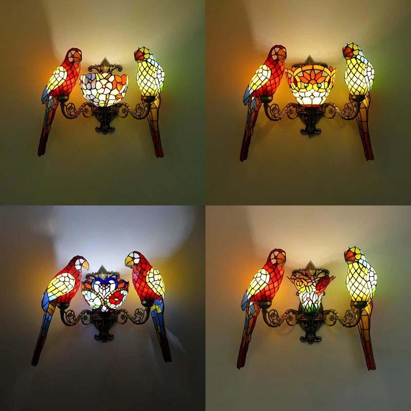 OUFULA Tiffany parrot Wall Lamps American countryside Children's room Homestay Villa Hotel Stained Glass Animal Decoration Lamp
OUFULA Tiffany parrot Wall Lamps American countryside Children's room Homestay Villa Hotel Stained Glass Animal Decoration Lamp