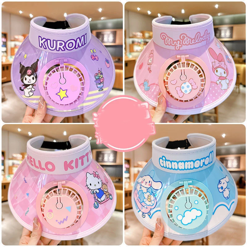 Anime Hello Kitty Kuromi Kids Sun Hat Cooling Fan Summer Breathable Uv Protection Cap Cinnamoroll Outdoor Play Wide Brim Visor
Anime Hello Kitty Kuromi Kids Sun Hat Cooling Fan Summer Breathable Uv Protection Cap Cinnamoroll Outdoor Play Wide Brim Visor