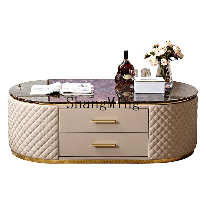 LXY simple stainless steel marble coffee table living room home oval creative coffee table
LXY simple stainless steel marble coffee table living room home oval creative coffee table