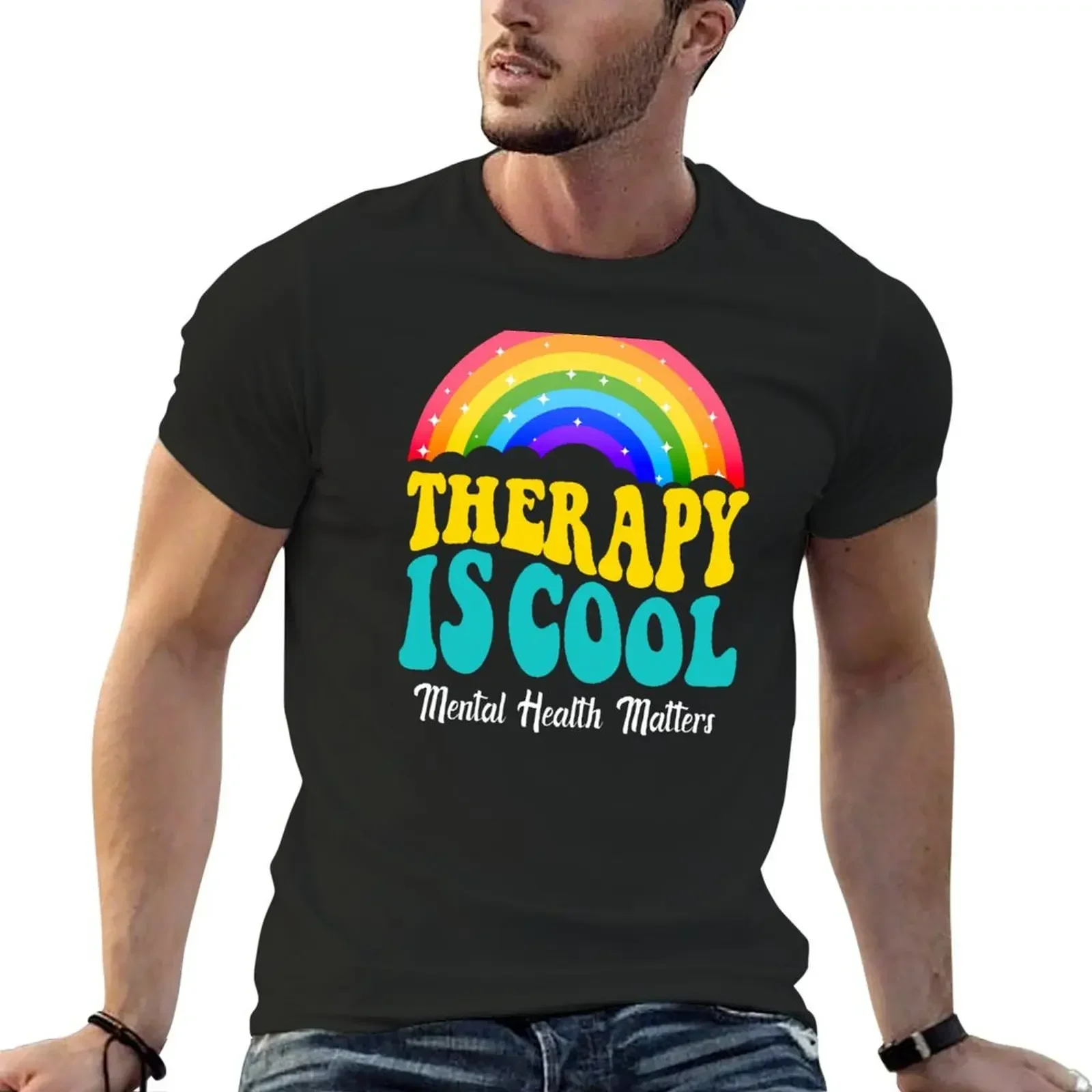 Rainbow Therapy Is Cool T-Shirt cute tops graphic t shirt vintage outfits for men
Rainbow Therapy Is Cool T-Shirt cute tops graphic t shirt vintage outfits for men