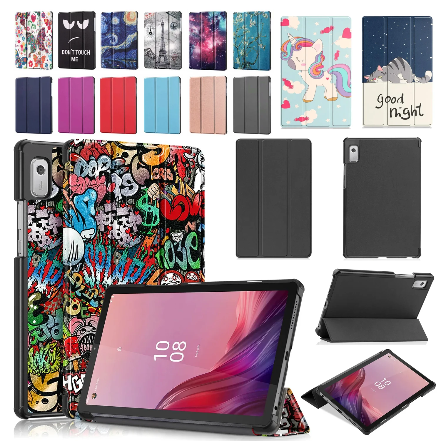 Для Lenovo Tab M9 9-дюймовый 2023 K9 TB-310FU TB-310XU TB-310XC 9-дюймовый кожаный чехол с подставкой для сна и пробуждения Smart Cover Magnetic Flip Funda 
Для Lenovo Tab M9 9-дюймовый 2023 K9 TB-310FU TB-310XU TB-310XC 9-дюймовый кожаный чехол с подставкой для сна и пробуждения Smart Cover Magnetic Flip Funda