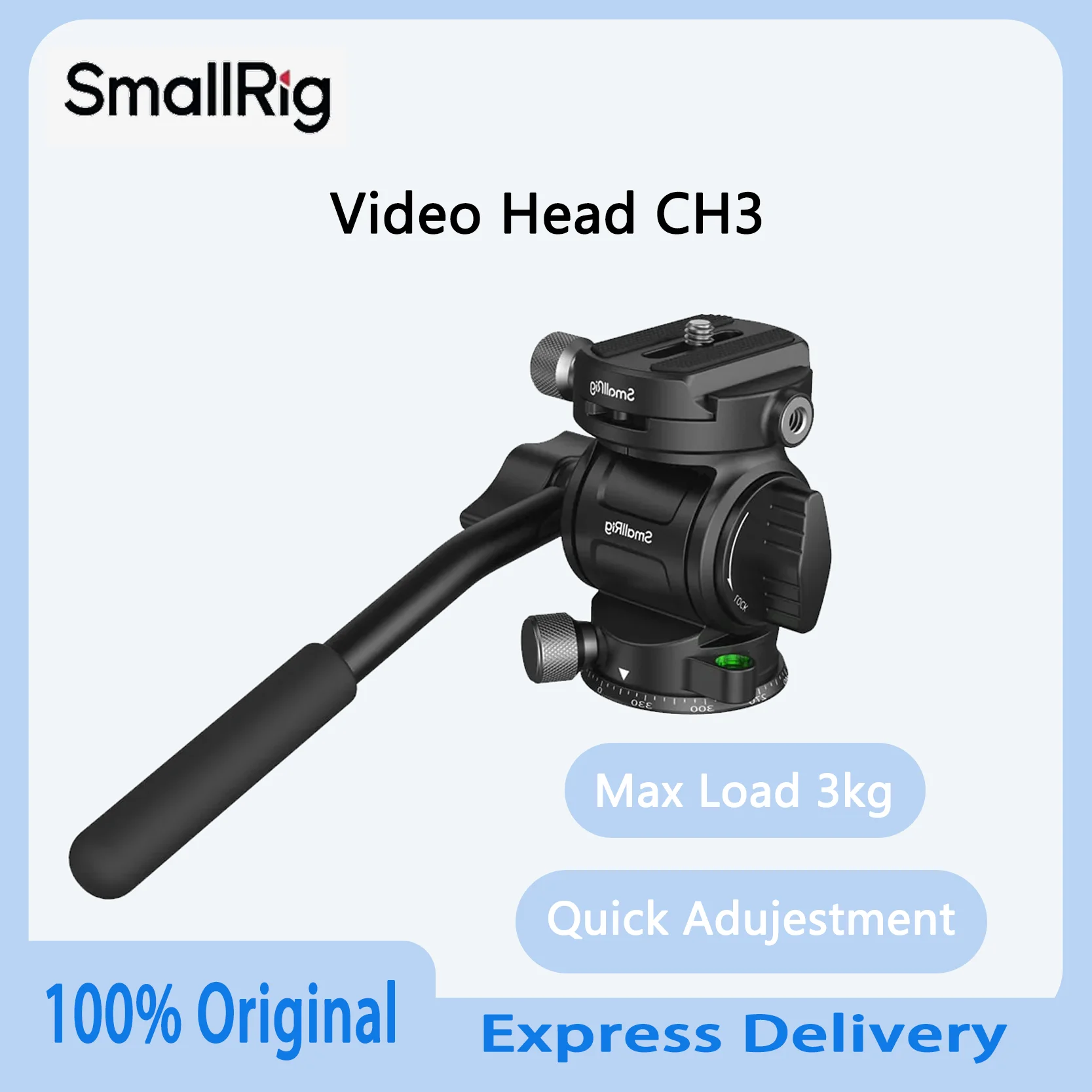 Оригинальная видеоголовка SmallRig CH3 4936, аксессуары для фотосъемки, только 271 г с быстросъемной пластиной для панорамной съемки на открытом воздухе
Оригинальная видеоголовка SmallRig CH3 4936, аксессуары для фотосъемки, только 271 г с быстросъемной пластиной для панорамной съемки на открытом воздухе