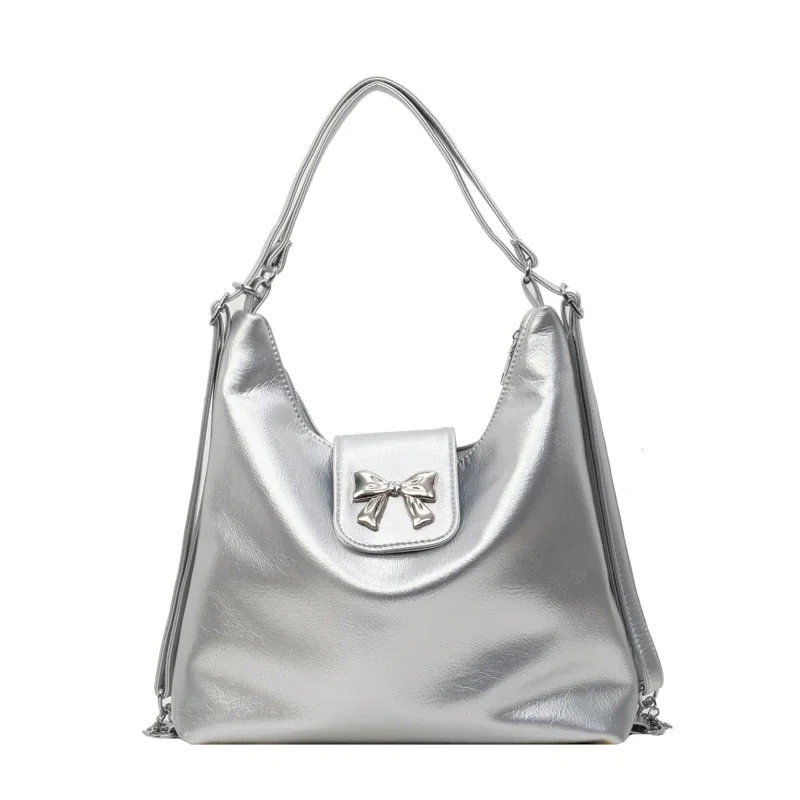 PU Solid Large Capacity Shoulder Bags Zipper High Quality Chains Casual Tote for Women 2024 bow Fashion Tote Bolsas De Ombro
PU Solid Large Capacity Shoulder Bags Zipper High Quality Chains Casual Tote for Women 2024 bow Fashion Tote Bolsas De Ombro