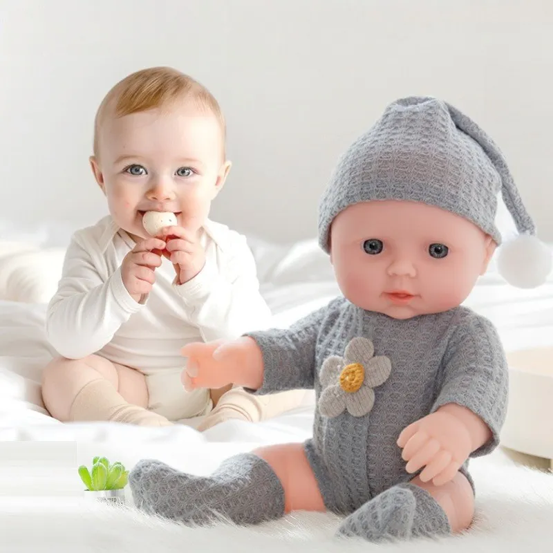30cm simulated baby soft rubber toy with sound, interactive and reborn doll 
30cm simulated baby soft rubber toy with sound, interactive and reborn doll