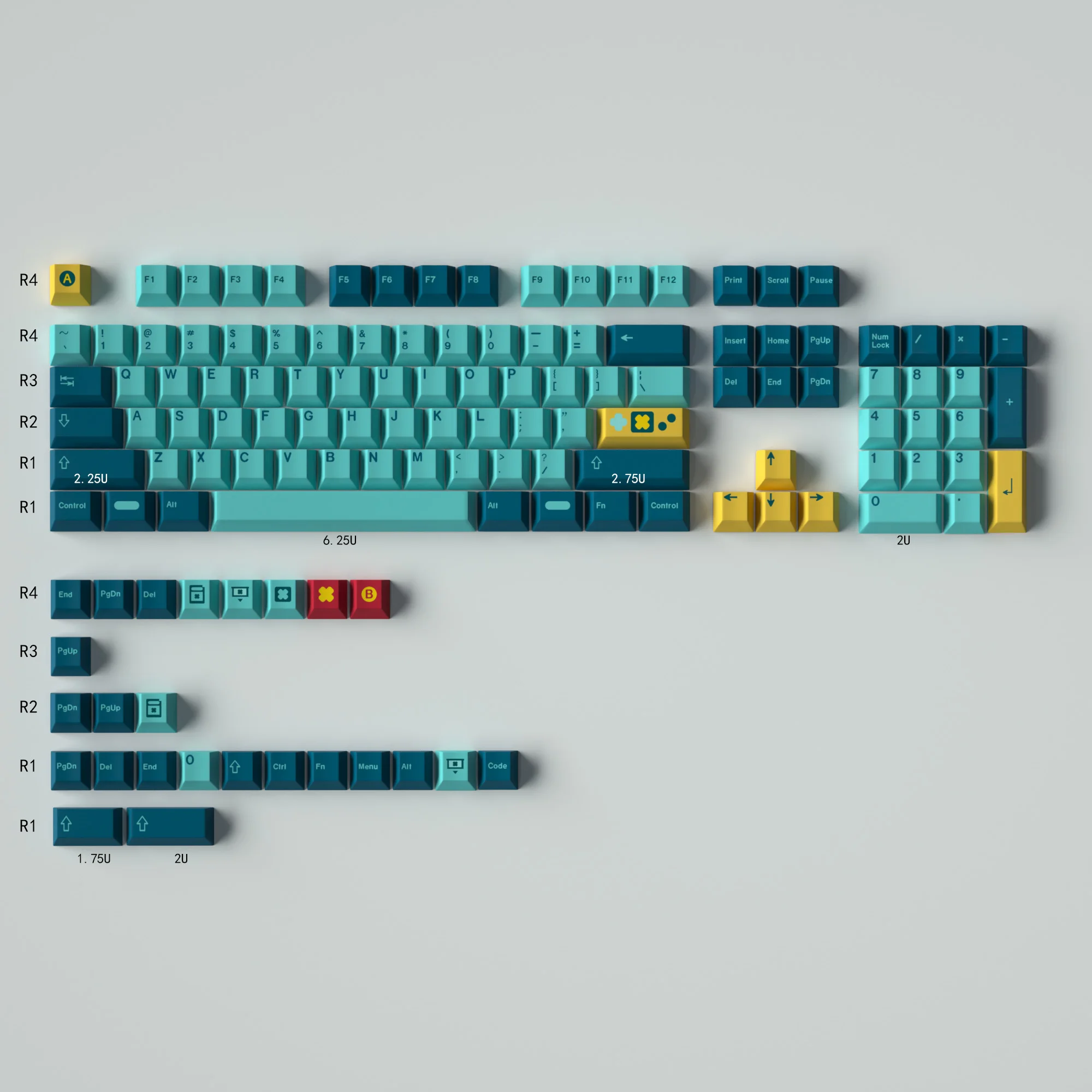 GMK 129 Key Retro Game Set DYE-SUB PBT Keycap English Custom Personality Cherry Profile Keycaps For Mechanical Keyboard 61/64
GMK 129 Key Retro Game Set DYE-SUB PBT Keycap English Custom Personality Cherry Profile Keycaps For Mechanical Keyboard 61/64