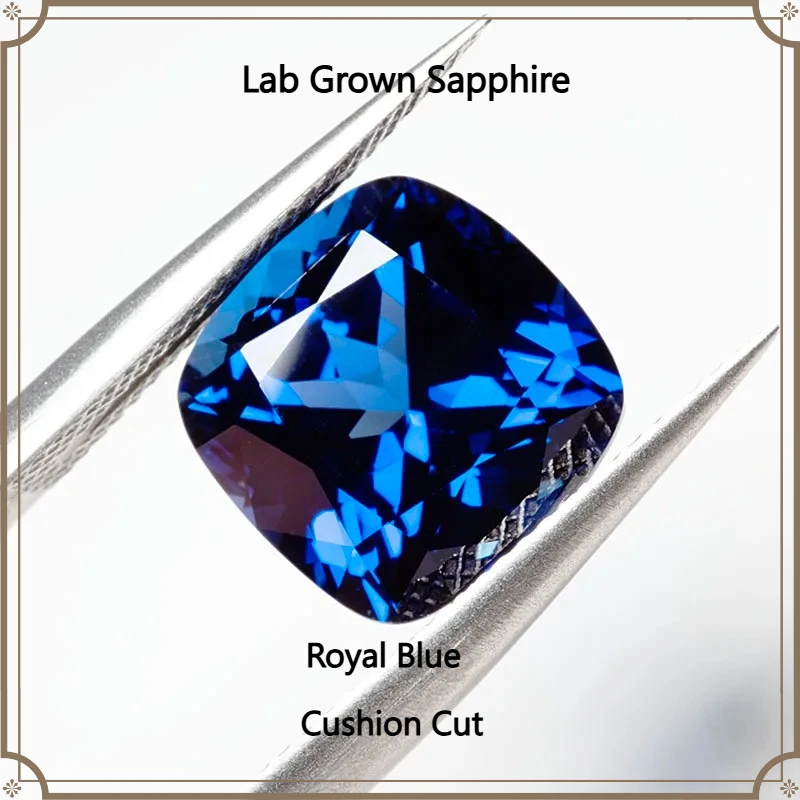 High-Quality Lab Grown Royal Blue Sapphire, Cushion Cut AAA+ Clarity Gems with AGL Certificate for Jewelry Custom Craft & Design
High-Quality Lab Grown Royal Blue Sapphire, Cushion Cut AAA+ Clarity Gems with AGL Certificate for Jewelry Custom Craft & Design