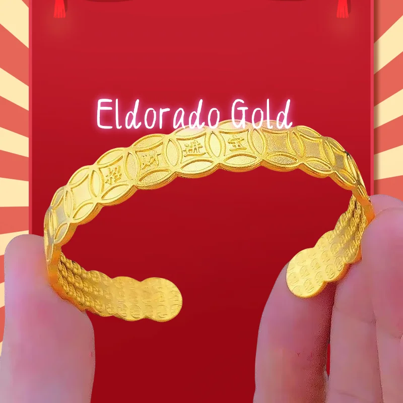 2025 9999 Real Gold 24K Gold Baifu Money Bracelet, Women's Japan and Korea Fashion Ancient Method Lucky Money Opening Bracelet
2025 9999 Real Gold 24K Gold Baifu Money Bracelet, Women's Japan and Korea Fashion Ancient Method Lucky Money Opening Bracelet