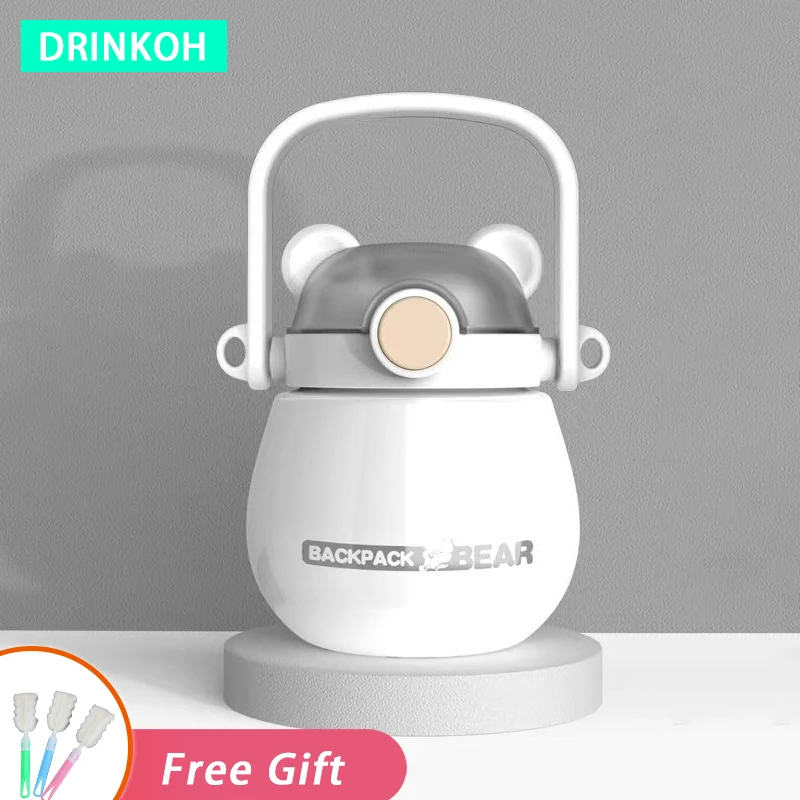 Cute Water Bottle For Girl Children Vacuum Flasks 600ml Straw Insulated Cup Kawaii Portable Thermal Tumbler Cartoon Bear Thermos
Cute Water Bottle For Girl Children Vacuum Flasks 600ml Straw Insulated Cup Kawaii Portable Thermal Tumbler Cartoon Bear Thermos