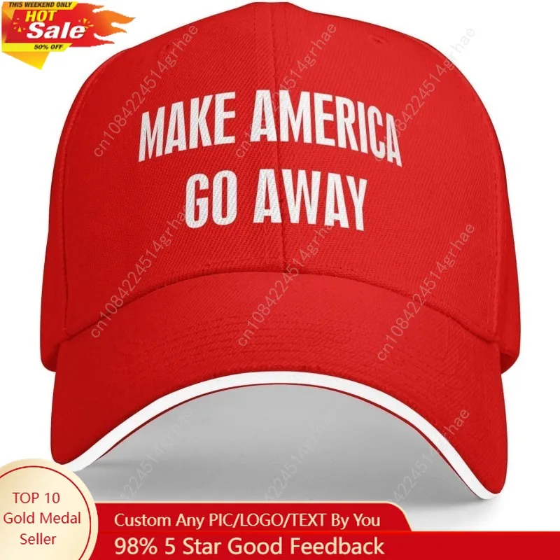 Make America Go Away Hat Snapback Baseball Cap Adjustable Size Red
Make America Go Away Hat Snapback Baseball Cap Adjustable Size Red