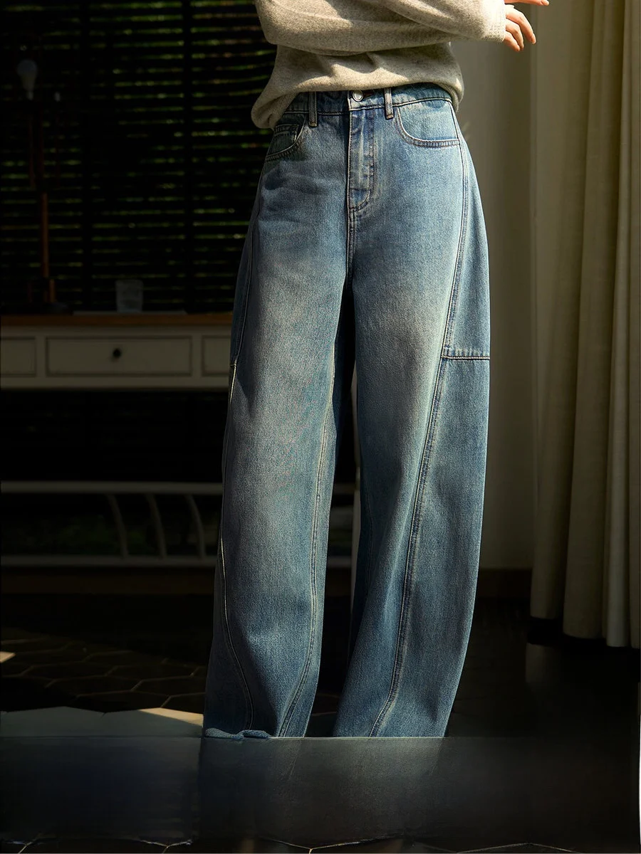 Slimming Cotton Denim Casual Pants Women's Micro Style Leisure Trousers Three Dimensional Line Partition Aesthetic Hid...
Slimming Cotton Denim Casual Pants Women's Micro Style Leisure Trousers Three Dimensional Line Partition Aesthetic Hid...