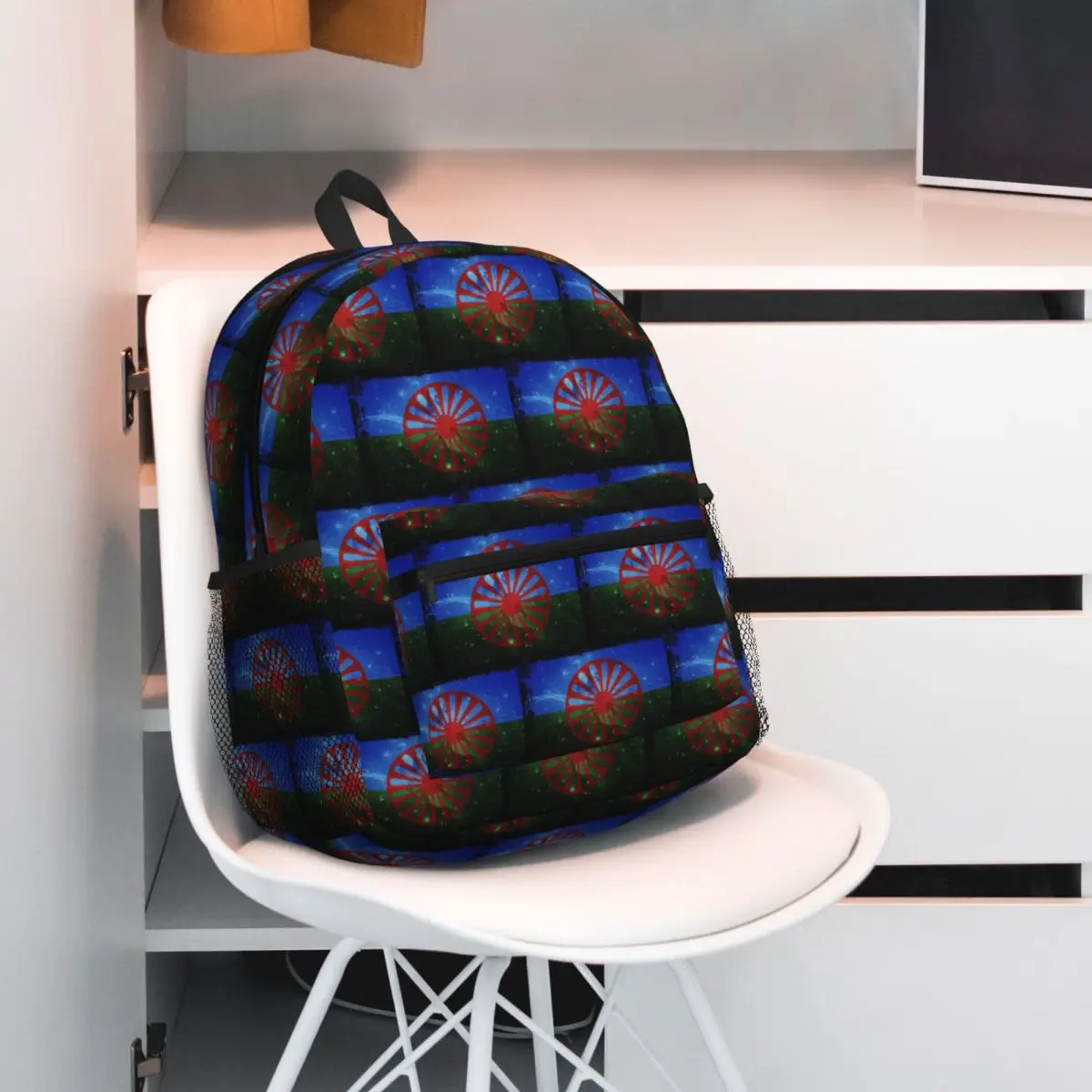 Romani Romany Gypsy Flag Backpack Student BookBag Children School Bag Computer Shoulder Bags for Boys Girls
Romani Romany Gypsy Flag Backpack Student BookBag Children School Bag Computer Shoulder Bags for Boys Girls