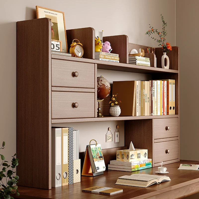 Solid wood desktop storage desk book household simple nazi office vertical multi-layer small book
Solid wood desktop storage desk book household simple nazi office vertical multi-layer small book