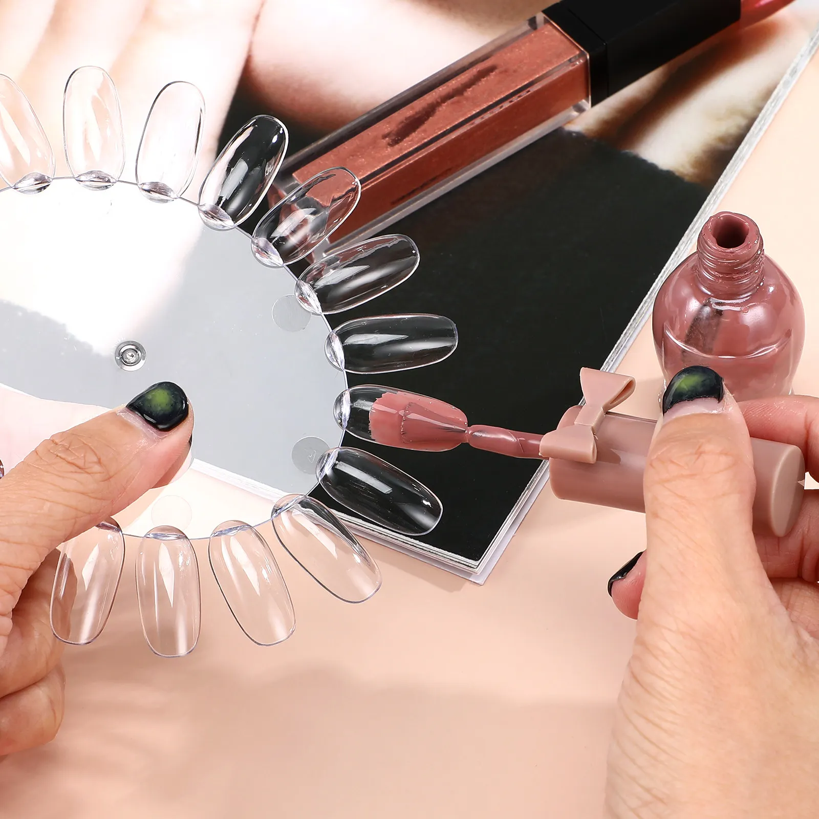 10Pcs Transparent Nail Art Display Chart Acrylic 13x11cm Color Polish Wheel Nail Tips Stand for Salon Manicure Pedicure Polish
10Pcs Transparent Nail Art Display Chart Acrylic 13x11cm Color Polish Wheel Nail Tips Stand for Salon Manicure Pedicure Polish