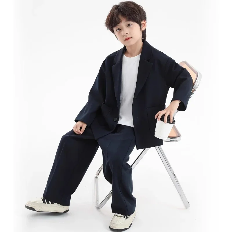 2025 Navy Spring Autumn Outfits Plus Size Sportwear Holiday Outfit Children Clothing Boys Coat +Pants Kids Suits 2PCS/Set Cotton
2025 Navy Spring Autumn Outfits Plus Size Sportwear Holiday Outfit Children Clothing Boys Coat +Pants Kids Suits 2PCS/Set Cotton
