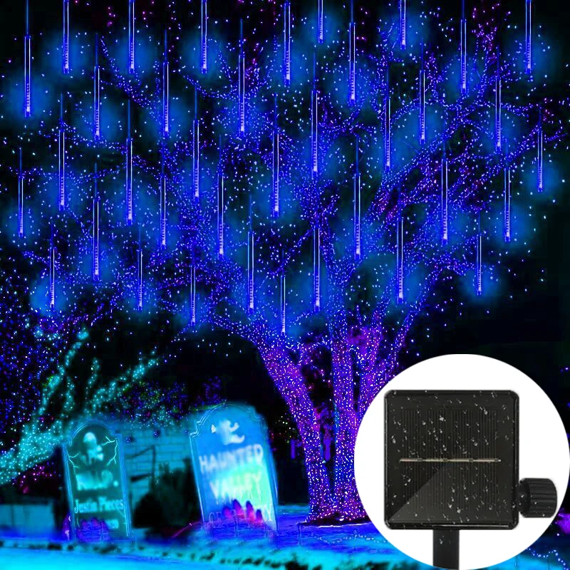 30/50CM 8 Tubes Fairy Holiday Light Christmas Decoration Solar Meteor Shower Light LED String Light Garlands for Wedding Garden
30/50CM 8 Tubes Fairy Holiday Light Christmas Decoration Solar Meteor Shower Light LED String Light Garlands for Wedding Garden