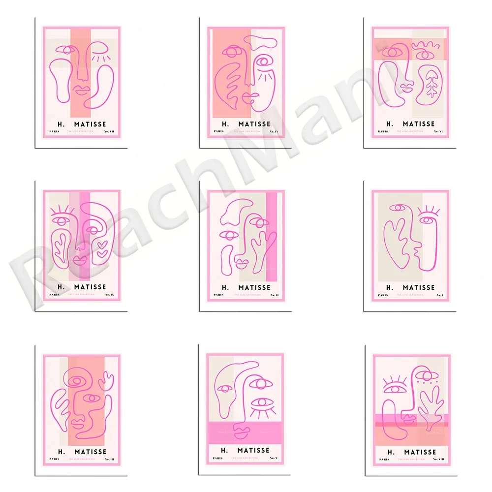 Danish Aesthetics Pink Matisse Abstract Lines Human Face Eyes Exhibition Wall Art Canvas Nordic Posters and Prints Living Room
Danish Aesthetics Pink Matisse Abstract Lines Human Face Eyes Exhibition Wall Art Canvas Nordic Posters and Prints Living Room
