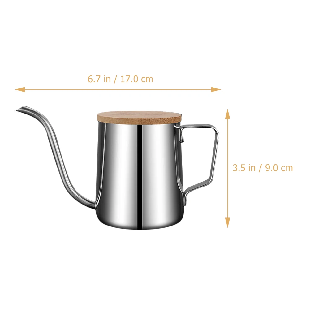 Stainless Drip Coffee Kettle Wooden Handle Long Spout Lid Dust Proof Portable Vertical Pouring Precise Flow
Stainless Drip Coffee Kettle Wooden Handle Long Spout Lid Dust Proof Portable Vertical Pouring Precise Flow