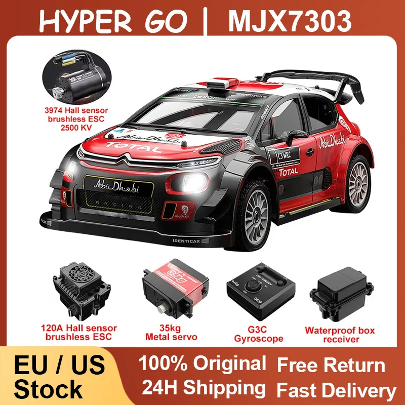 MJX 7303 1/7 RC Car 4WD HYPER GO Blushless Remote Contorl Car High Speed Drift Off-load RC Car For Gifts
MJX 7303 1/7 RC Car 4WD HYPER GO Blushless Remote Contorl Car High Speed Drift Off-load RC Car For Gifts