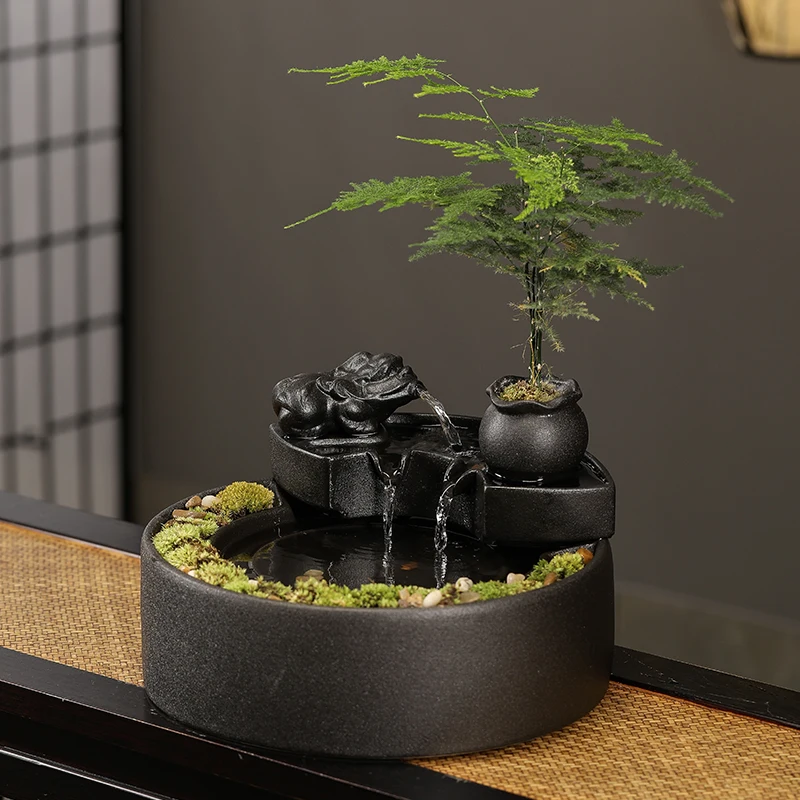 Pixiu lucky ornament, flowing water fountain circulating , living room office desktop tea table decoration, housewarming gift
Pixiu lucky ornament, flowing water fountain circulating , living room office desktop tea table decoration, housewarming gift