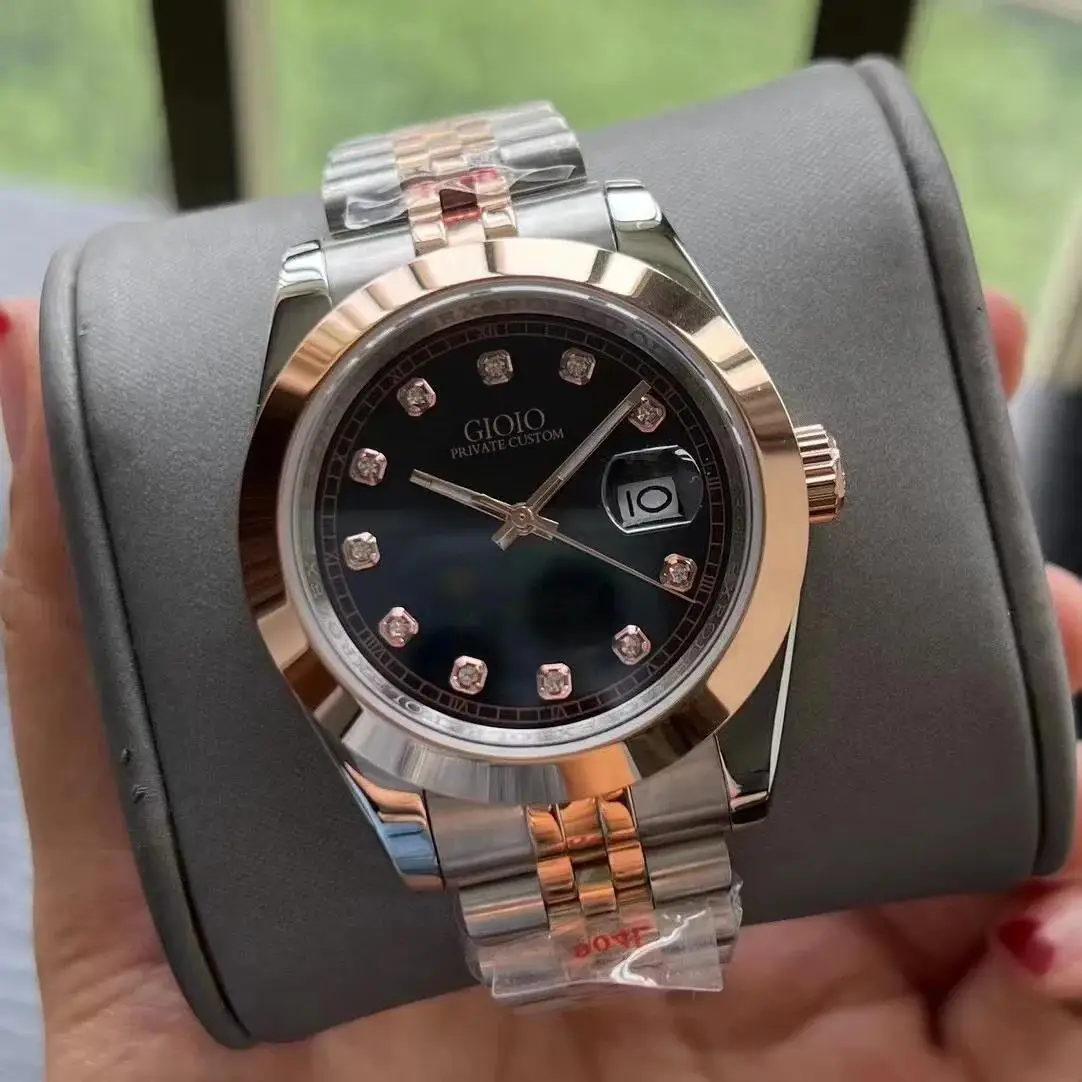 Mens Womens Luxury Automatic Mechanical Watch Stainless Steel Calendar Rose Gold Black White Wristwatch 36mm 41mm
Mens Womens Luxury Automatic Mechanical Watch Stainless Steel Calendar Rose Gold Black White Wristwatch 36mm 41mm