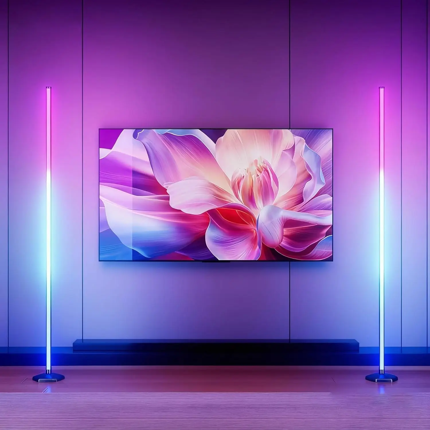 Комплект из 2 умных RGB-светильников для угла помещения с управлением через приложение/пульт, 16 миллионов цветов и синхронизация с музыкой для гостиной
Комплект из 2 умных RGB-светильников для угла помещения с управлением через приложение/пульт, 16 миллионов цветов и синхронизация с музыкой для гостиной