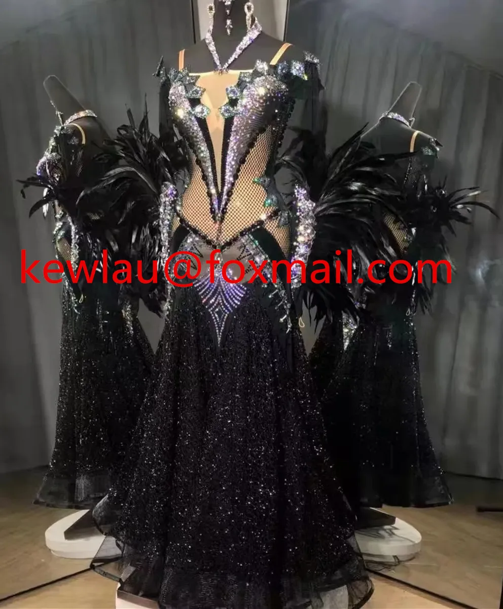 WHYNOT DANCE 2022 New Fabric Feather Customized Ballroom Waltz Standard Dance Dress Competition Costume Free Shipping
WHYNOT DANCE 2022 New Fabric Feather Customized Ballroom Waltz Standard Dance Dress Competition Costume Free Shipping