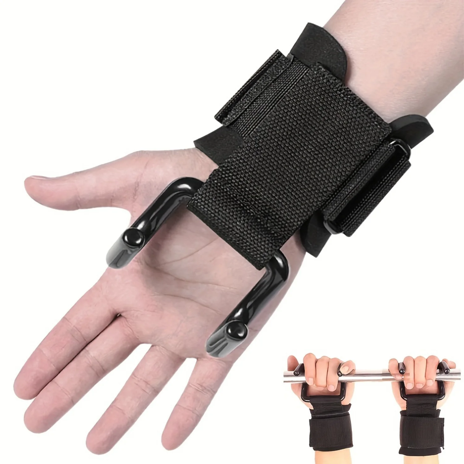 Boost Pressure Wristband: Adjustable Steel Hook Grips Straps for Weight Lifting & Strength Training - Ideal for Barbell, Dumbbel
Boost Pressure Wristband: Adjustable Steel Hook Grips Straps for Weight Lifting & Strength Training - Ideal for Barbell, Dumbbel