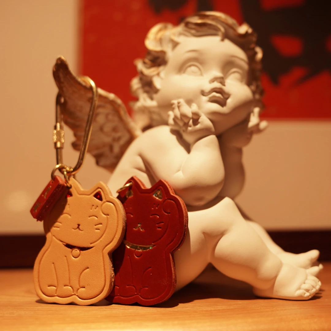 Lucky Cat Couple Lucky Brand Pendant Companion Gift Good Luck Good Marriage Leather Handmade Gift Bag Key Chain Pendant
Lucky Cat Couple Lucky Brand Pendant Companion Gift Good Luck Good Marriage Leather Handmade Gift Bag Key Chain Pendant