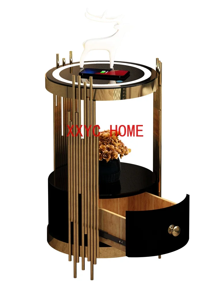 Bedroom Sofa Edge Coffee Table Minimalist Light Luxury Wireless Charging Storage Rack Integrated Table Lamp
Bedroom Sofa Edge Coffee Table Minimalist Light Luxury Wireless Charging Storage Rack Integrated Table Lamp