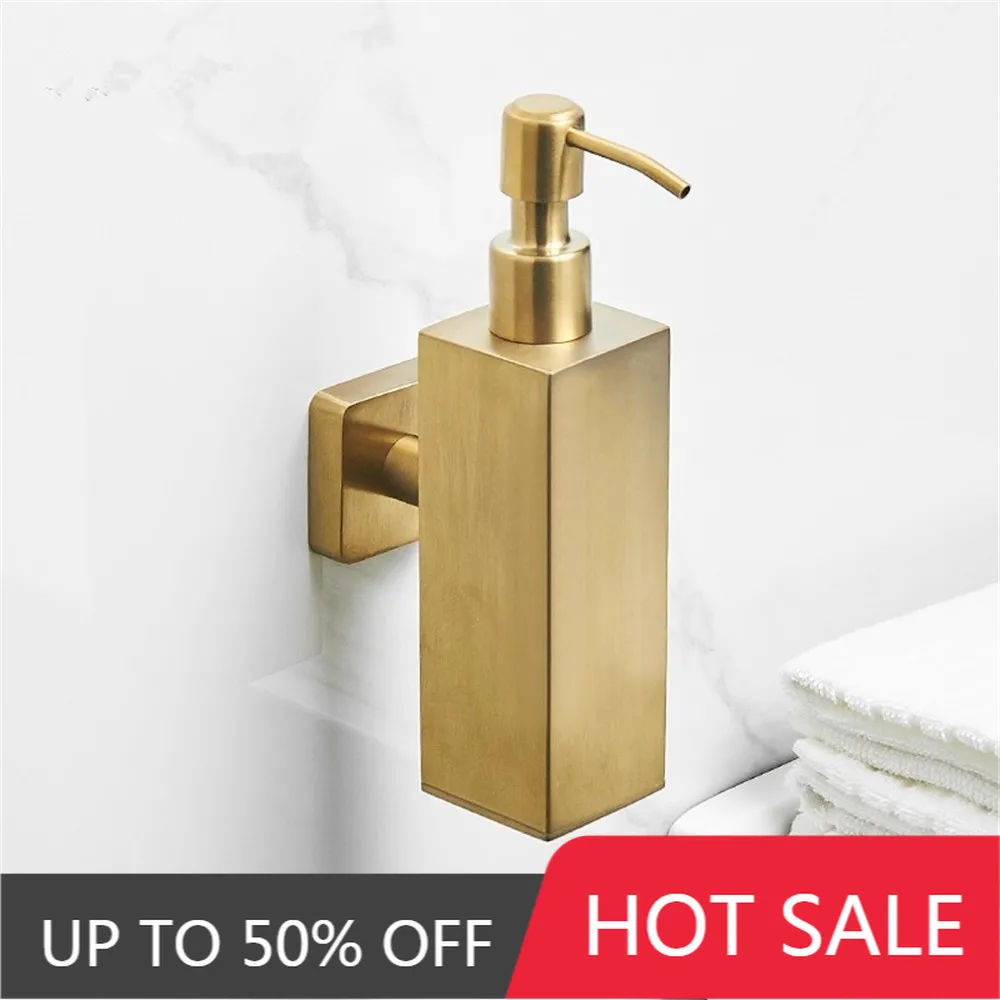 Brush Gold Soap Dispenser Wall mount SUS304 bathroom Hand Liquid Soap Dispenser/kitchen soap dispenser Bathroom Shampoo bottles
Brush Gold Soap Dispenser Wall mount SUS304 bathroom Hand Liquid Soap Dispenser/kitchen soap dispenser Bathroom Shampoo bottles