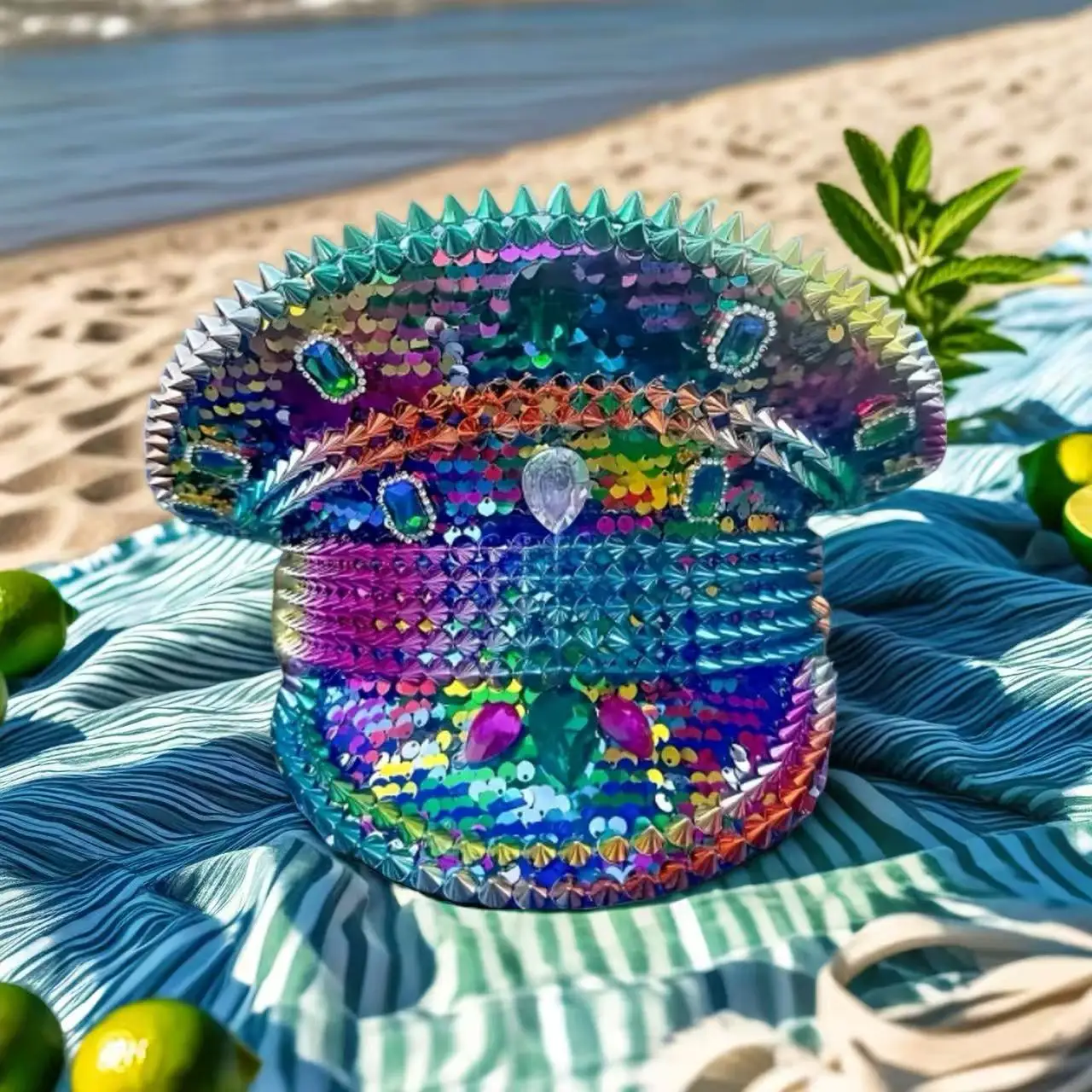 Steampunk Captain Hat Rhinestone for Mardi Gras, Carnival, Rave Festivals Accessories & Party Cap for Women & Men
Steampunk Captain Hat Rhinestone for Mardi Gras, Carnival, Rave Festivals Accessories & Party Cap for Women & Men