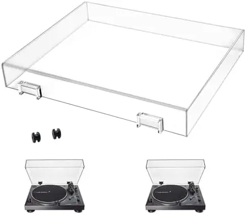 Clear Acrylic Turntable Dust Cover for Audio-Technica AT-LP120XUSB, AT-LP120XBT-USB – Protects Modern Vintage Record Players
Clear Acrylic Turntable Dust Cover for Audio-Technica AT-LP120XUSB, AT-LP120XBT-USB – Protects Modern Vintage Record Players