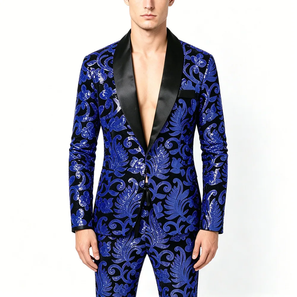 Formal Men's Wedding Suit Sequin Embroidery Blazer Pants Set Gold Red Glitter Nightclub Party Singer Host Stage 2 Piece Suits
Formal Men's Wedding Suit Sequin Embroidery Blazer Pants Set Gold Red Glitter Nightclub Party Singer Host Stage 2 Piece Suits