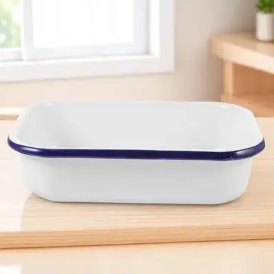 1pc Enamel Baking Tray Multifunctional Heat-Resistant Food Storage Pan Wear-Resistant Non-Stick Cooking Utensil for Kitchen
1pc Enamel Baking Tray Multifunctional Heat-Resistant Food Storage Pan Wear-Resistant Non-Stick Cooking Utensil for Kitchen