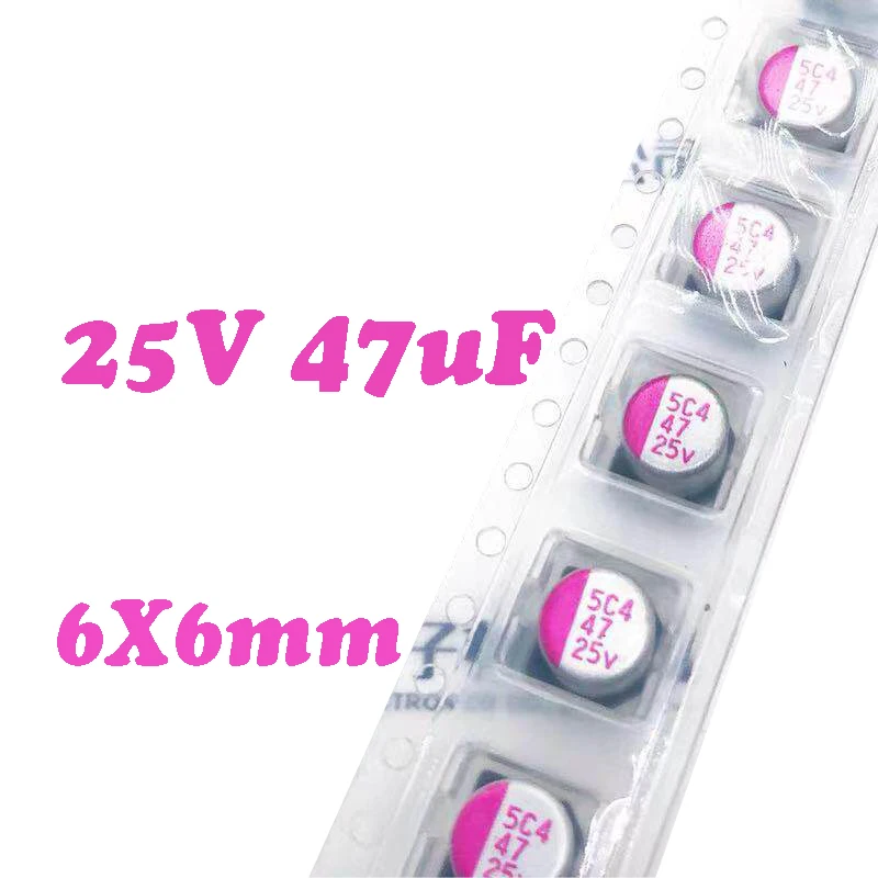 25V47UF 6X6mm SMD Solid state capacitor/solid polymer capacitor 47uf 25V
25V47UF 6X6mm SMD Solid state capacitor/solid polymer capacitor 47uf 25V