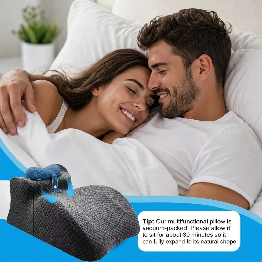 3-in-1 Use Removable Sleep Pillow with Unique Curved Design for Lumbar Support Wedge-shaped Cushion Ideal Nursing Bed Cushion
3-in-1 Use Removable Sleep Pillow with Unique Curved Design for Lumbar Support Wedge-shaped Cushion Ideal Nursing Bed Cushion