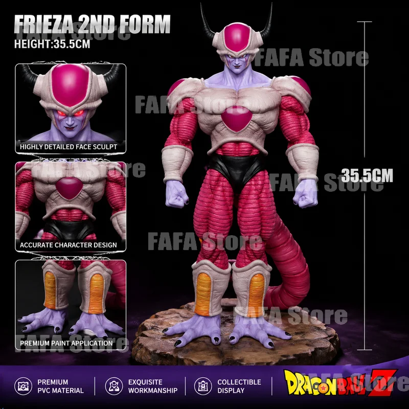 In Stock 35.5cm Dragon Ball Z Second Form Frieza Figure Figurine Statue Model Doll Collection Desk Decor Customized Gift
In Stock 35.5cm Dragon Ball Z Second Form Frieza Figure Figurine Statue Model Doll Collection Desk Decor Customized Gift