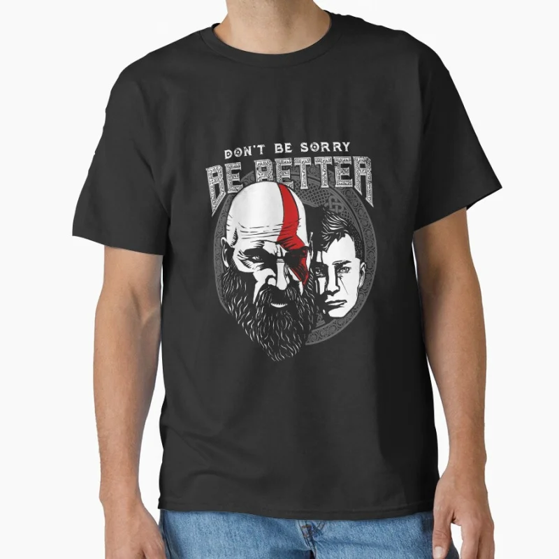 Dont be sorry be better 80s video game God of war Kratos The warrior of gods Norse mythology Sparta T-shirt large size Tops
Dont be sorry be better 80s video game God of war Kratos The warrior of gods Norse mythology Sparta T-shirt large size Tops