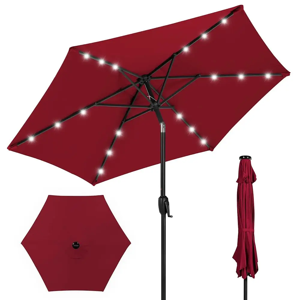7.5Ft Outdoor Solar Market Table Patio Umbrella For Deck, Pool W/Tilt, Crank, Led Lights - Bury
7.5Ft Outdoor Solar Market Table Patio Umbrella For Deck, Pool W/Tilt, Crank, Led Lights - Bury