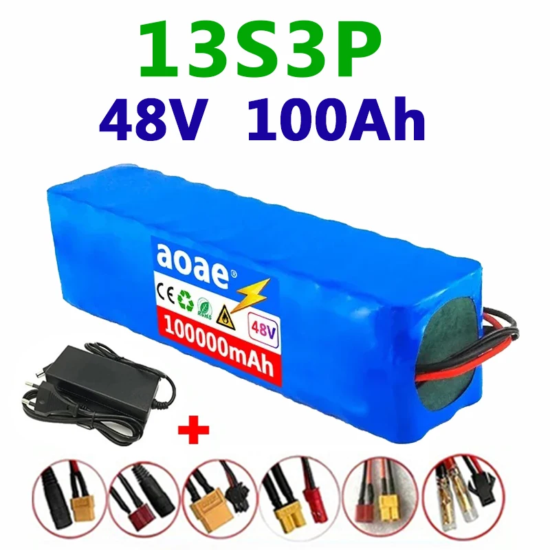 New 48V 100Ah 1000W 13S3P DC/T lithium-ion battery pack 100000MAh suitable for 54.6 with BMS
New 48V 100Ah 1000W 13S3P DC/T lithium-ion battery pack 100000MAh suitable for 54.6 with BMS