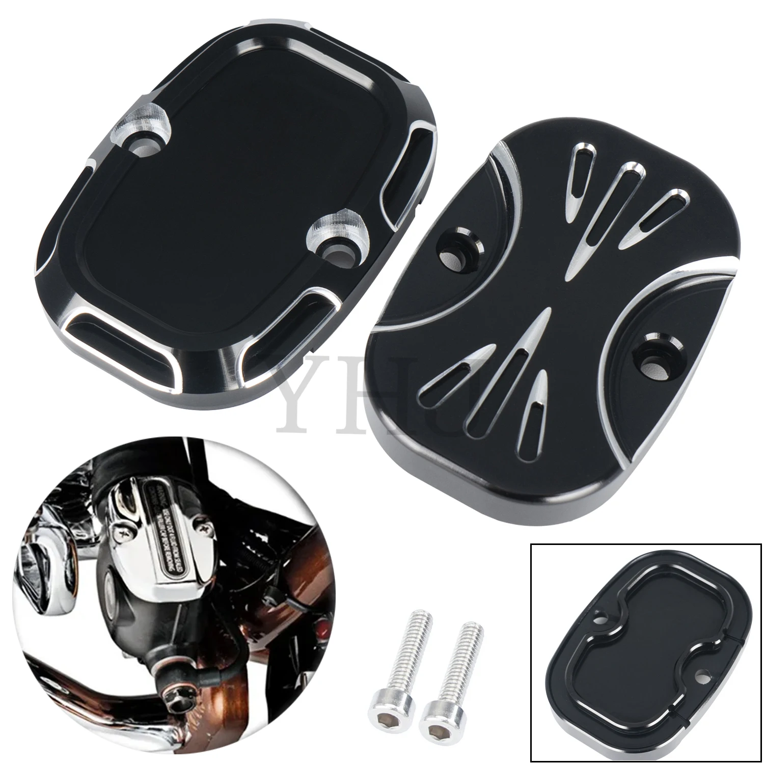 Motorcycle Rear Brake Master Cylinder Cover For Harley Road Glide FLTR 2008-2009 FLTRX 2015-2020 Road King FLHR 08-2020 Aluminum
Motorcycle Rear Brake Master Cylinder Cover For Harley Road Glide FLTR 2008-2009 FLTRX 2015-2020 Road King FLHR 08-2020 Aluminum