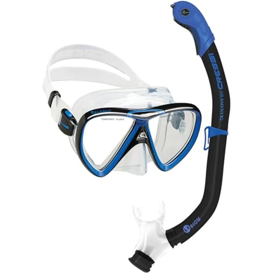 Adult Snorkeling Set in Comfortable Pure Silicone - Mask and Semi-Dry Snorkel Ikarus and Orion
Adult Snorkeling Set in Comfortable Pure Silicone - Mask and Semi-Dry Snorkel Ikarus and Orion