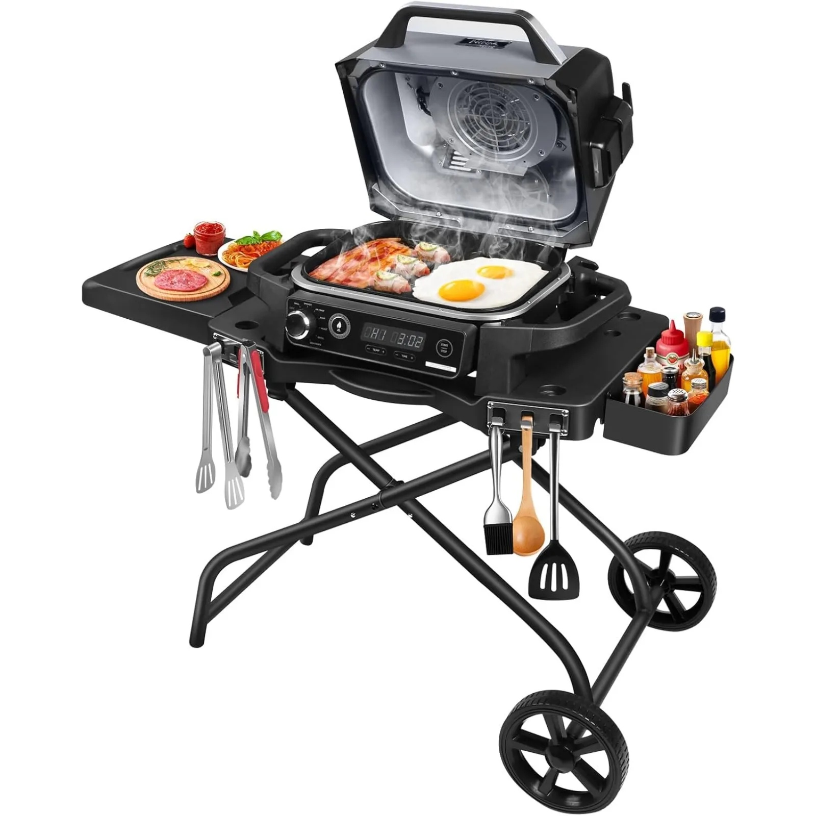 US Grill Stand for Ninja Woodfire Grill,Grill Cart,Collapsible Outdoor Grill Stand Fit for Ninja Woodfire Outdoor Grill(Ninja
US Grill Stand for Ninja Woodfire Grill,Grill Cart,Collapsible Outdoor Grill Stand Fit for Ninja Woodfire Outdoor Grill(Ninja