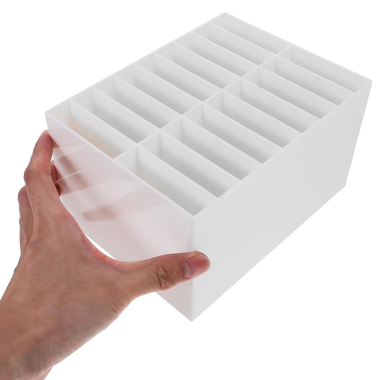 18 Slot Pen Holder Pencil Storage Box Large Capacity Marker Stand White Desk Office Organizer Multifunctional Student School
18 Slot Pen Holder Pencil Storage Box Large Capacity Marker Stand White Desk Office Organizer Multifunctional Student School