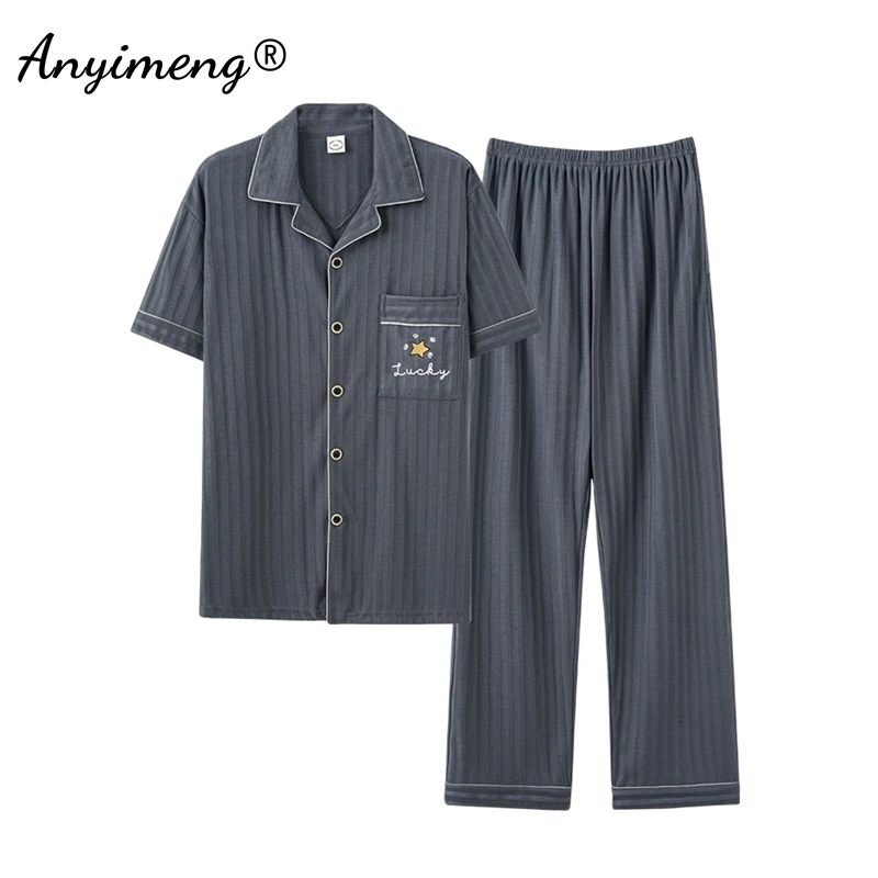 Элегантный кардиган L-5XL, вязаный хлопковый мужской пижамный комплект, модный мужской пижамный комплект с отложным воротником и шалью, мужская одежда, пижамные комплекты
Элегантный кардиган L-5XL, вязаный хлопковый мужской пижамный комплект, модный мужской пижамный комплект с отложным воротником и шалью, мужская одежда, пижамные комплекты